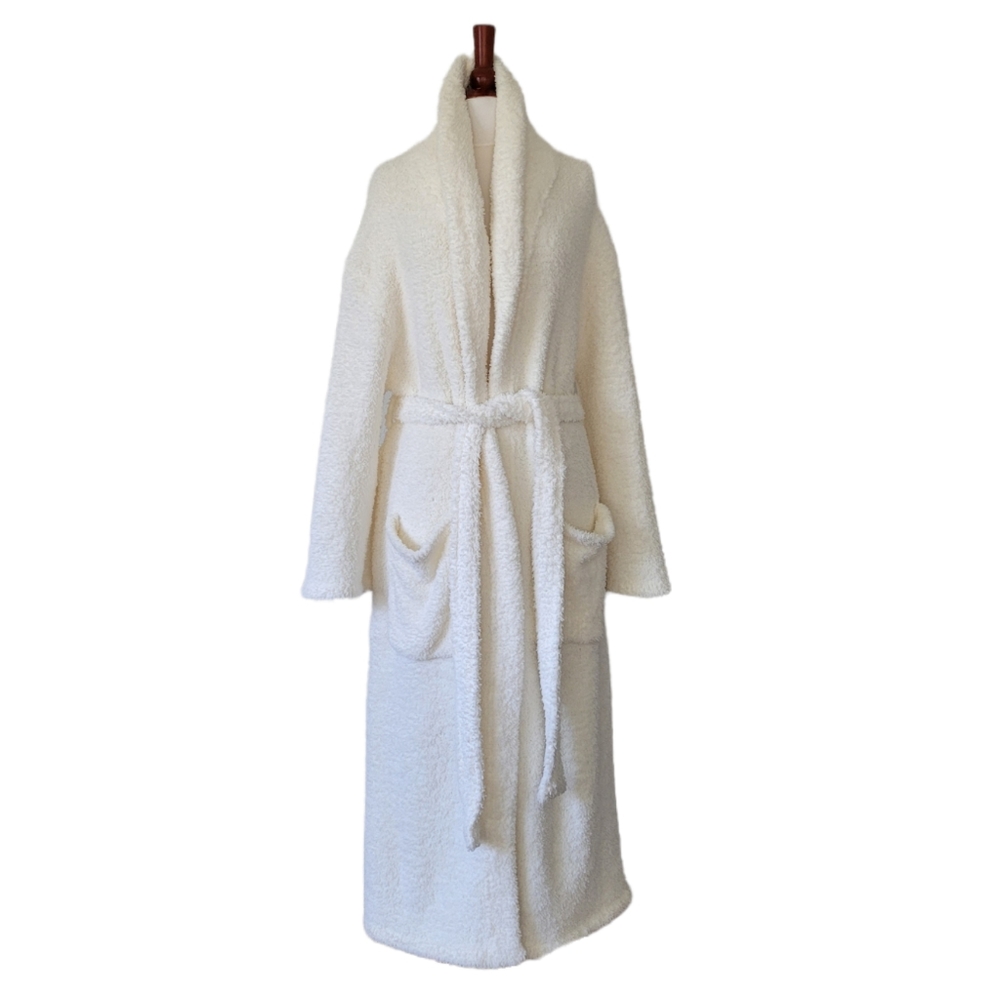 Barefoot Dreams Cozychic Ivory Maxi Robe Style# 509